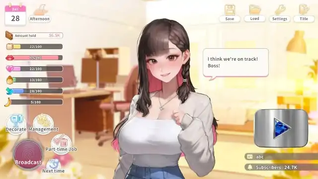 PC电脑【养成SLG/动态/CV】直播开启!Vtuber培训 v1.0.8步-次元总站
