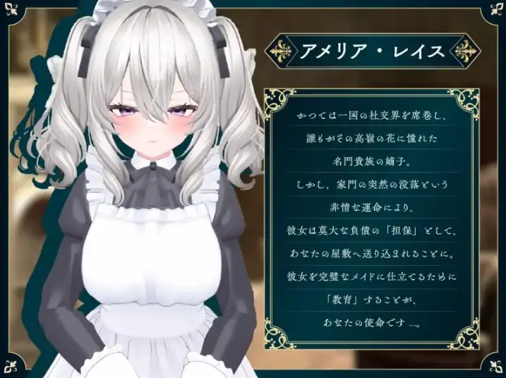 图片[3]-安卓+电脑【生肉/SLG/动态CV】堕落千金阿米莉亚绝对命令的女仆教育V1.1 骑-次元总站
